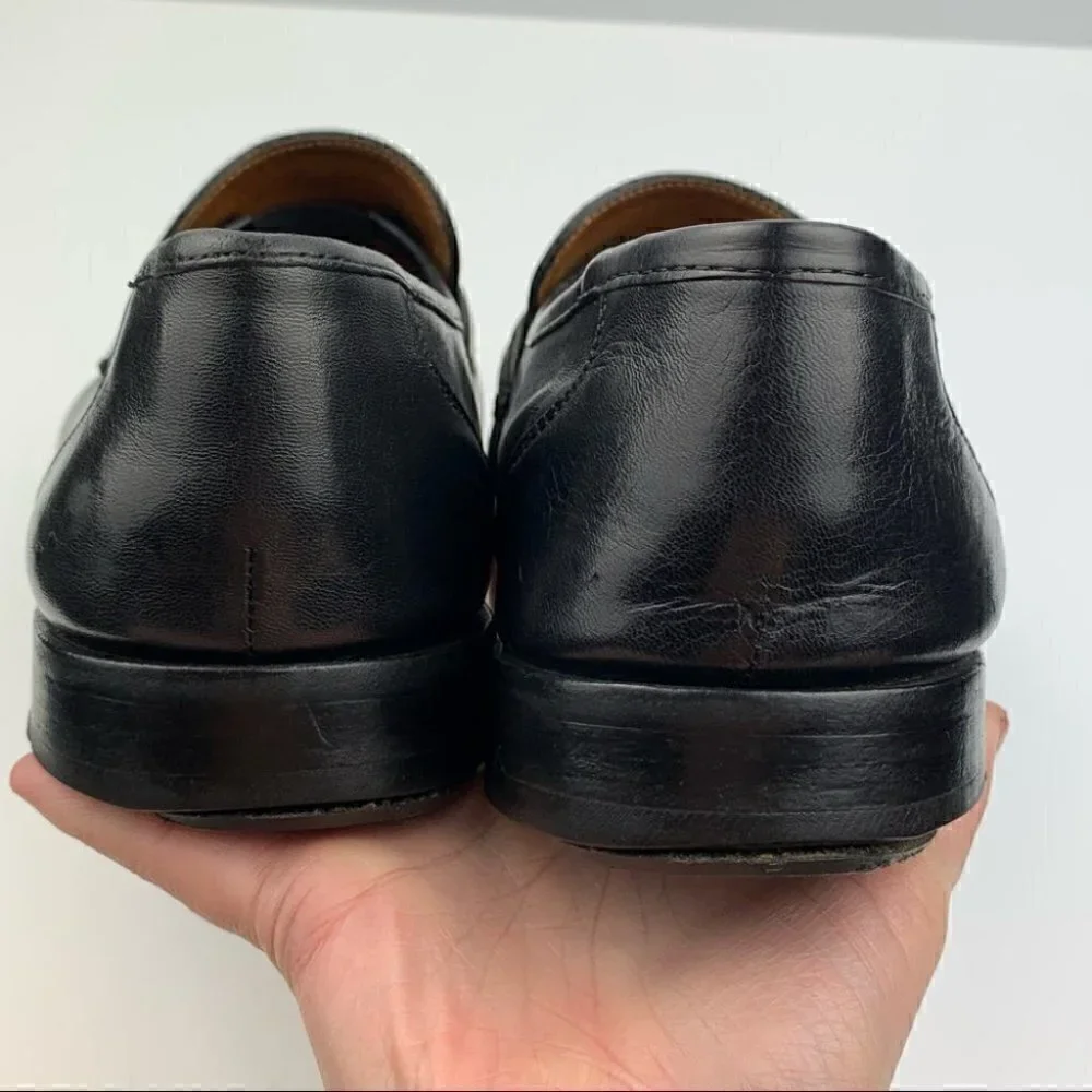 Allen Edmonds Bergamo loafers 10.5 E black Italian